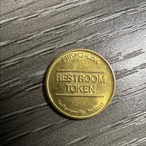 INDIANAPOLIS INDIANA NIK-O-LOCK PAY TOILET TOKEN